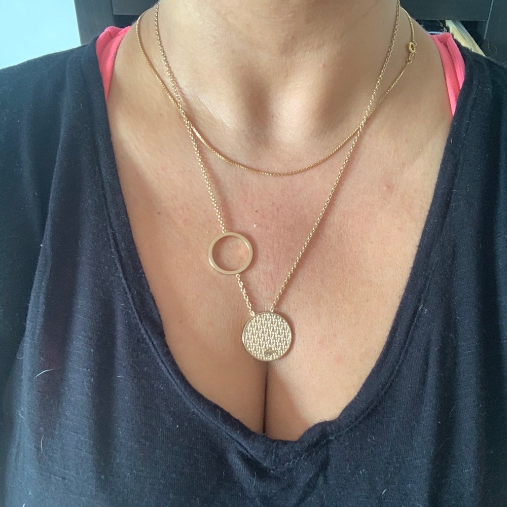 Lacoste gold necklace